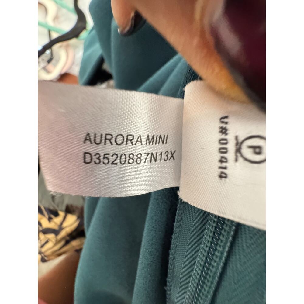 DIANE VON FURSTENBERG Aurora Mini 3/4 Sleeve Dress, Indian Teal Size 8 - Picture 6 of 6